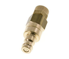 Acoplamiento de aire de latón DN 5 Tuerca de unión 4x6 mm Cierre doble