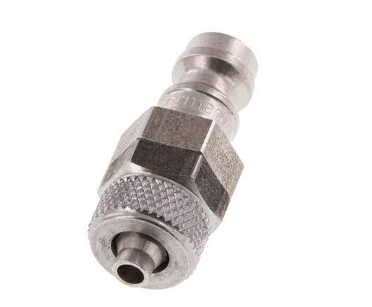 Tapón de acoplamiento de aire DN 5 de acero inoxidable Tuerca de unión de 4x6 mm