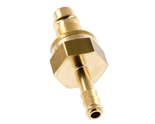 Latón DN 7.2 (Euro) Enchufe de anclaje al aire 6 mm Manguera Pilar Seguridad