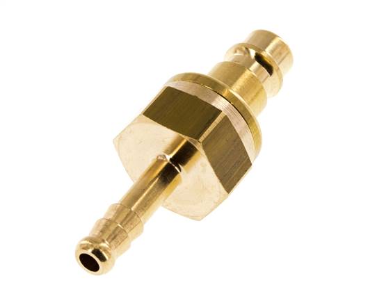Latón DN 7.2 (Euro) Enchufe de anclaje al aire 6 mm Manguera Pilar Seguridad