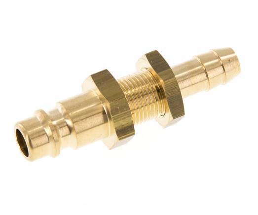 Latón DN 7.2 (Euro) Enchufe de anclaje de aire 8 mm Mampara de pilar de manguera