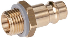 Nickel-plated Brass DN 7.2 (Euro) Air Coupling Plug G 1/2 inch Male [2 Pieces]