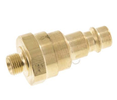Acoplamiento de aire de latón DN 7.2 (Euro) Enchufe G 1/8 pulgadas macho con válvula de retención