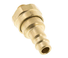 Acoplamiento de aire de latón DN 7.2 (Euro) Enchufe G 1/8 pulgadas macho con válvula de retención