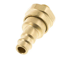 Acoplamiento de aire de latón DN 7.2 (Euro) Enchufe G 1/8 pulgadas macho con válvula de retención