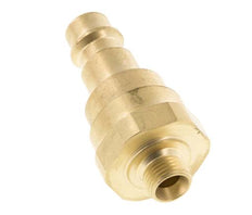 Acoplamiento de aire de latón DN 7.2 (Euro) Enchufe G 1/8 pulgadas macho con válvula de retención