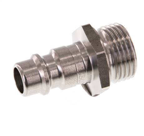 Acero inoxidable DN 7.2 (Euro) Acoplamiento de aire Enchufe G 3/8 pulgadas Macho