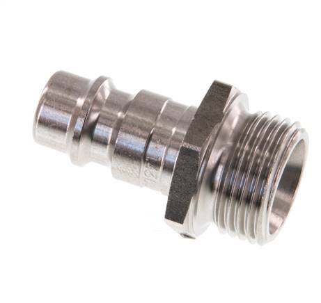 Acero inoxidable DN 7.2 (Euro) Acoplamiento de aire Enchufe G 3/8 pulgadas Macho