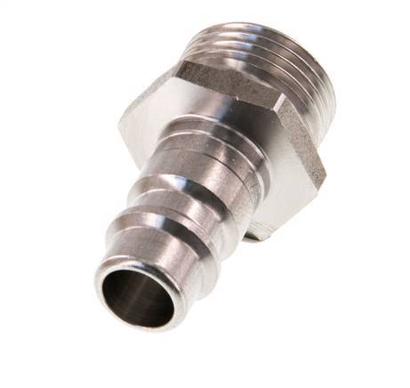 Acero inoxidable DN 7.2 (Euro) Acoplamiento de aire Enchufe G 3/8 pulgadas Macho