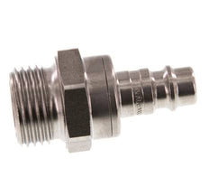 Acero inoxidable DN 7.2 (Euro) Enchufe de acoplamiento de aire G 1/2 pulgada macho de doble cierre