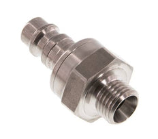 Acero inoxidable DN 7.2 (Euro) Enchufe de acoplamiento de aire G 1/4 pulgadas macho de doble cierre