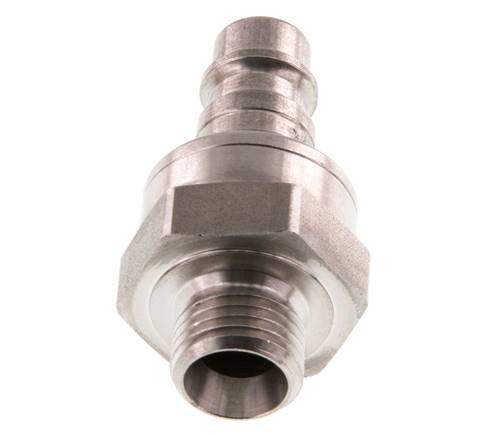 Acero inoxidable DN 7.2 (Euro) Enchufe de acoplamiento de aire G 1/4 pulgadas macho de doble cierre