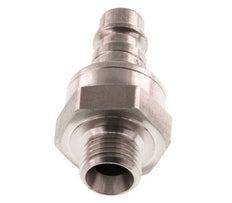 Acero inoxidable DN 7.2 (Euro) Enchufe de acoplamiento de aire G 1/4 pulgadas macho de doble cierre