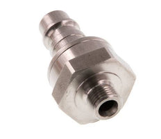 Acero inoxidable DN 7.2 (Euro) Enchufe de acoplamiento de aire G 1/8 pulgadas macho de doble cierre
