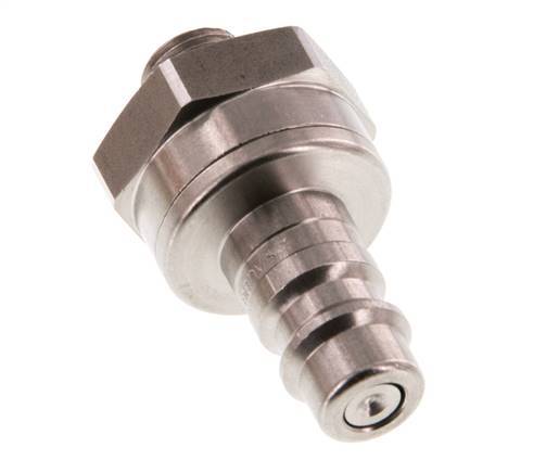Acero inoxidable DN 7.2 (Euro) Enchufe de acoplamiento de aire G 1/8 pulgadas macho de doble cierre