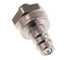 Acero inoxidable DN 7.2 (Euro) Enchufe de acoplamiento de aire G 1/8 pulgadas macho de doble cierre