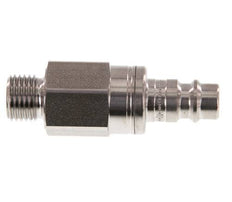 Acero inoxidable 316L DN 7.2 (Euro) Acoplamiento de aire Enchufe G 1/4 pulgada macho de doble cierre