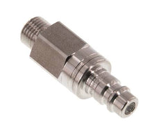 Acero inoxidable 316L DN 7.2 (Euro) Acoplamiento de aire Enchufe G 1/4 pulgada macho de doble cierre
