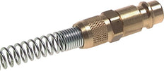 Latón DN 7.2 (Euro) Acoplamiento de aire Enchufe Tuerca de unión 4x6 mm Bend-Protect Giratorio