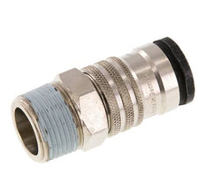 Acero/latón DN 10 Acoplamiento de aire R 1/2 pulgada Macho