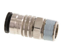 Acero/latón DN 10 Acoplamiento de aire R 1/2 pulgada Macho