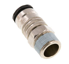 Acero/latón DN 10 Acoplamiento de aire R 1/2 pulgada Macho