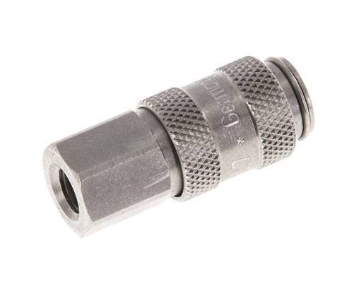 Stainless steel DN 2.7 (Micro) Air Coupling Socket M5 Female