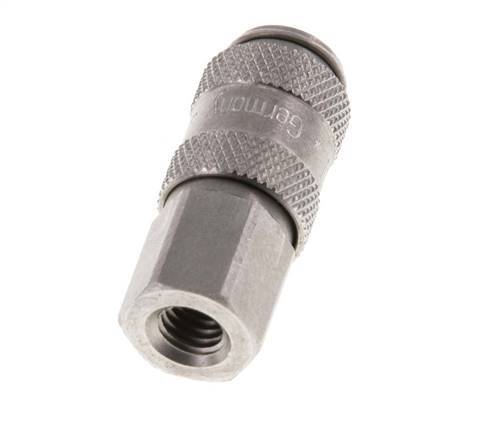 Stainless steel DN 2.7 (Micro) Air Coupling Socket M5 Female
