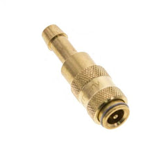 Latón DN 2,7 (Micro) Racor de acoplamiento de aire 5 mm Pilar de manguera Doble cierre