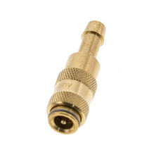 Latón DN 2,7 (Micro) Racor de acoplamiento de aire 5 mm Pilar de manguera Doble cierre