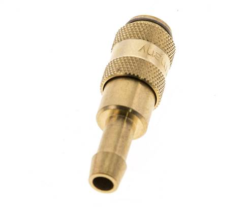 Latón DN 2,7 (Micro) Racor de acoplamiento de aire 5 mm Pilar de manguera Doble cierre