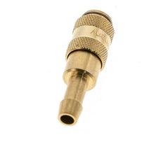 Latón DN 2,7 (Micro) Racor de acoplamiento de aire 5 mm Pilar de manguera Doble cierre