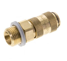 Latón DN 2,7 (Micro) Acoplamiento de aire Enchufe G 1/8 pulgada Macho Doble Cierre