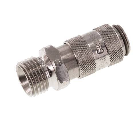 Stainless Steel 316L DN 2.7 (Micro) Air Coupling Socket G 1/8 inch Male