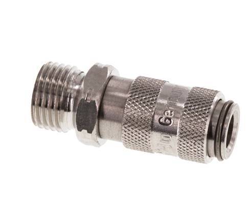 Stainless Steel 316L DN 2.7 (Micro) Air Coupling Socket G 1/8 inch Male