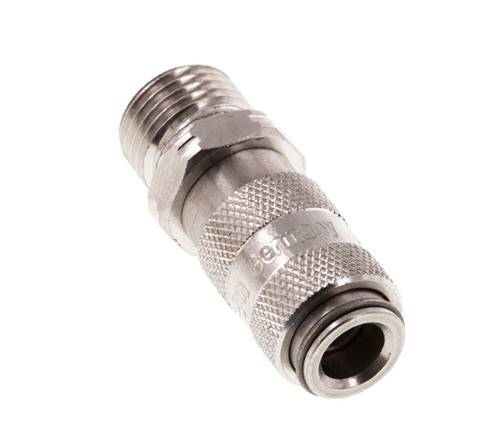 Stainless Steel 316L DN 2.7 (Micro) Air Coupling Socket G 1/8 inch Male