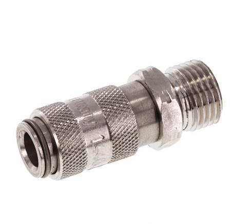 Stainless Steel 316L DN 2.7 (Micro) Air Coupling Socket G 1/8 inch Male