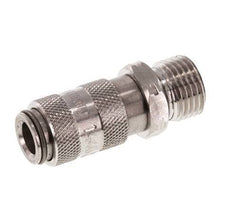 Stainless Steel 316L DN 2.7 (Micro) Air Coupling Socket G 1/8 inch Male