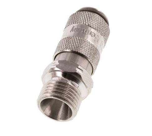 Stainless Steel 316L DN 2.7 (Micro) Air Coupling Socket G 1/8 inch Male