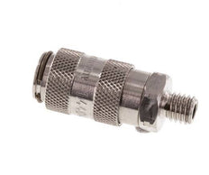 Stainless Steel 316L DN 2.7 (Micro) Air Coupling Socket M5 Male Double Shut-Off
