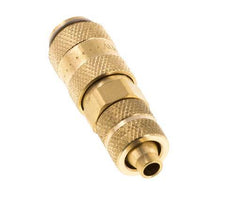 Brass DN 2.7 (Micro) Air Coupling Socket 4x6 mm Union Nut