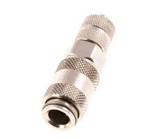 Nickel-plated Brass DN 2.7 (Micro) Air Coupling Socket 3x4.3 mm Union Nut