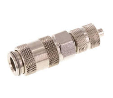 Nickel-plated Brass DN 2.7 (Micro) Air Coupling Socket 3x4.3 mm Union Nut