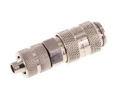 Nickel-plated Brass DN 2.7 (Micro) Air Coupling Socket 4x6 mm Union Nut