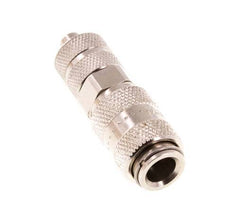 Nickel-plated Brass DN 2.7 (Micro) Air Coupling Socket 4x6 mm Union Nut