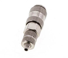 Latón niquelado DN 2,7 (Micro) Racor de acoplamiento de aire Tuerca de unión de 3x4,3 mm Cierre doble