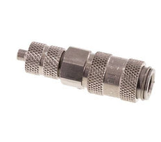 Stainless steel DN 2.7 (Micro) Air Coupling Socket 3x4.3 mm Union Nut
