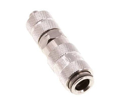 Acero inoxidable 316L DN 2,7 (Micro) Acoplamiento de aire Toma 4x6 mm Tuerca de unión Cierre doble