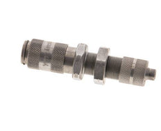 Stainless Steel 316L DN 2.7 (Micro) Air Coupling Socket 4x6 mm Union Nut Bulkhead