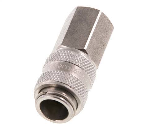 Acoplamiento de aire de acero inoxidable DN 5 Enchufe G 1/8 pulgadas Hembra